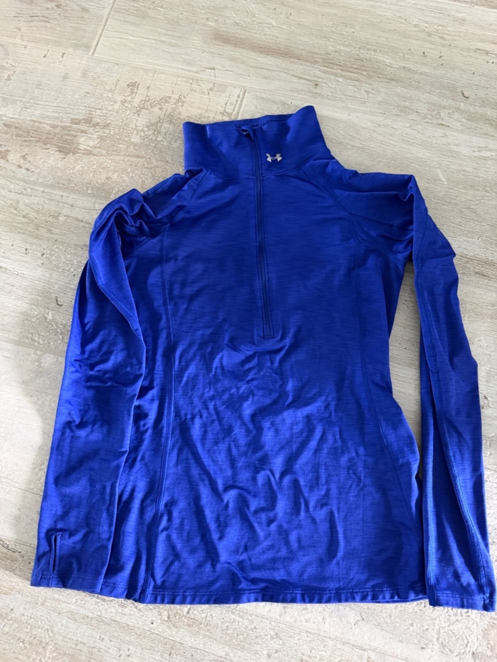 Under Armour Women's Royal Blue 1/4 Zip Performance Long Sleeve